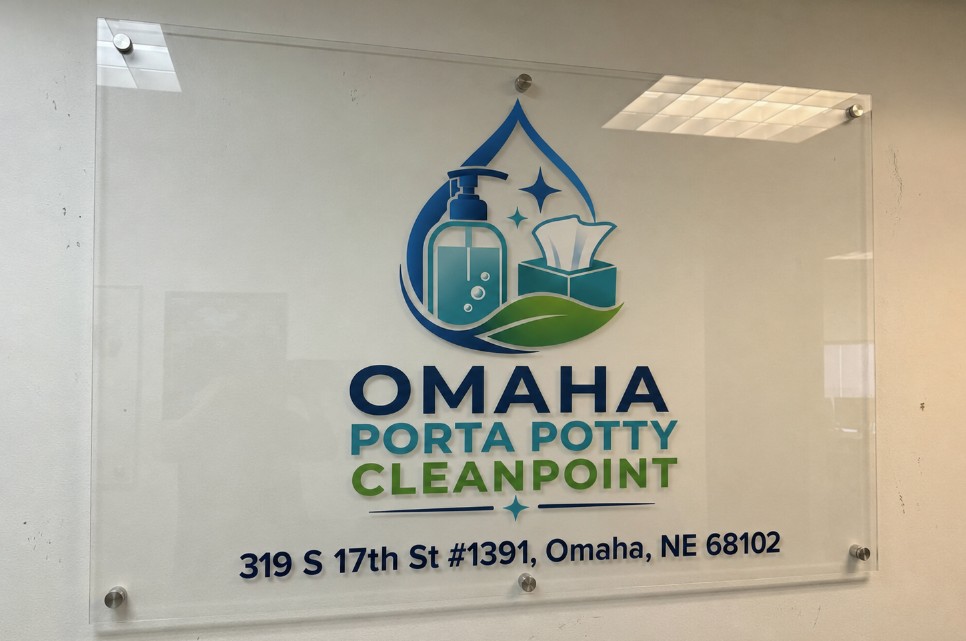 Omaha Porta Potty Cleanpoint store signage